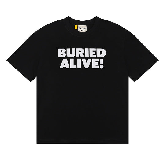 Gallery Dept T Shirts High Street Fashion Brand Gallery Dept Printed Cotton Short Sleeve T-shirt